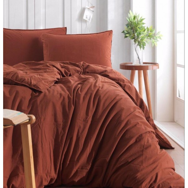 

Комплект постельного белья SoundSleep Stonewash Adriatic семейный brown коричневый