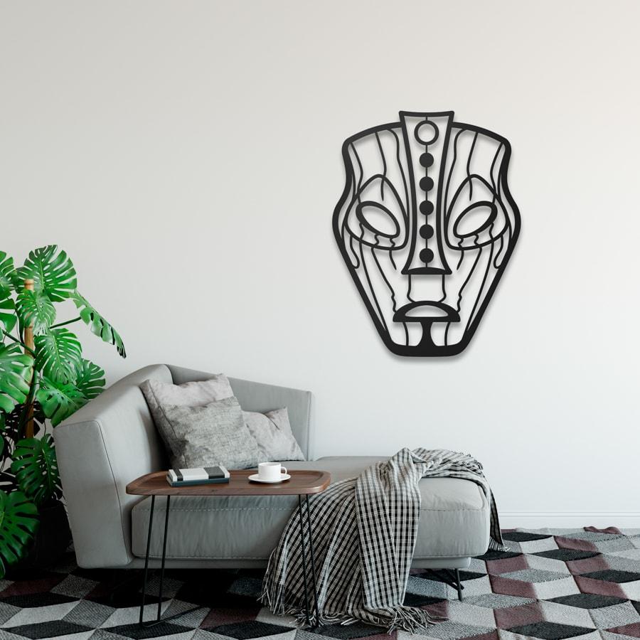 

Декор для стен. Панно из металла "Этническая маска Loki" ​63*83 см