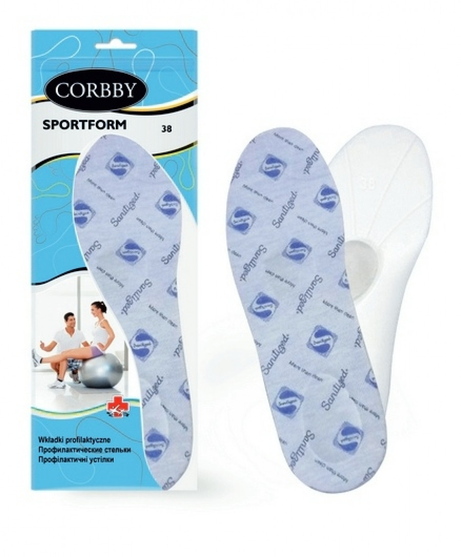 

Профилированные стельки для спортивной обуви Corbby SPORTFORM размер 37/38 1702С