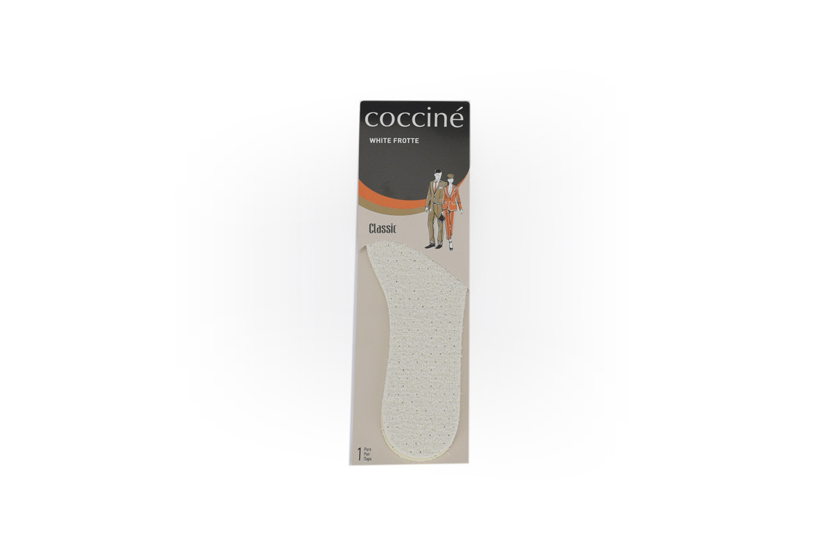 

Стельки дышащие вырезные Coccine WHITE FROTTE размер 36-40 665/131/36/40