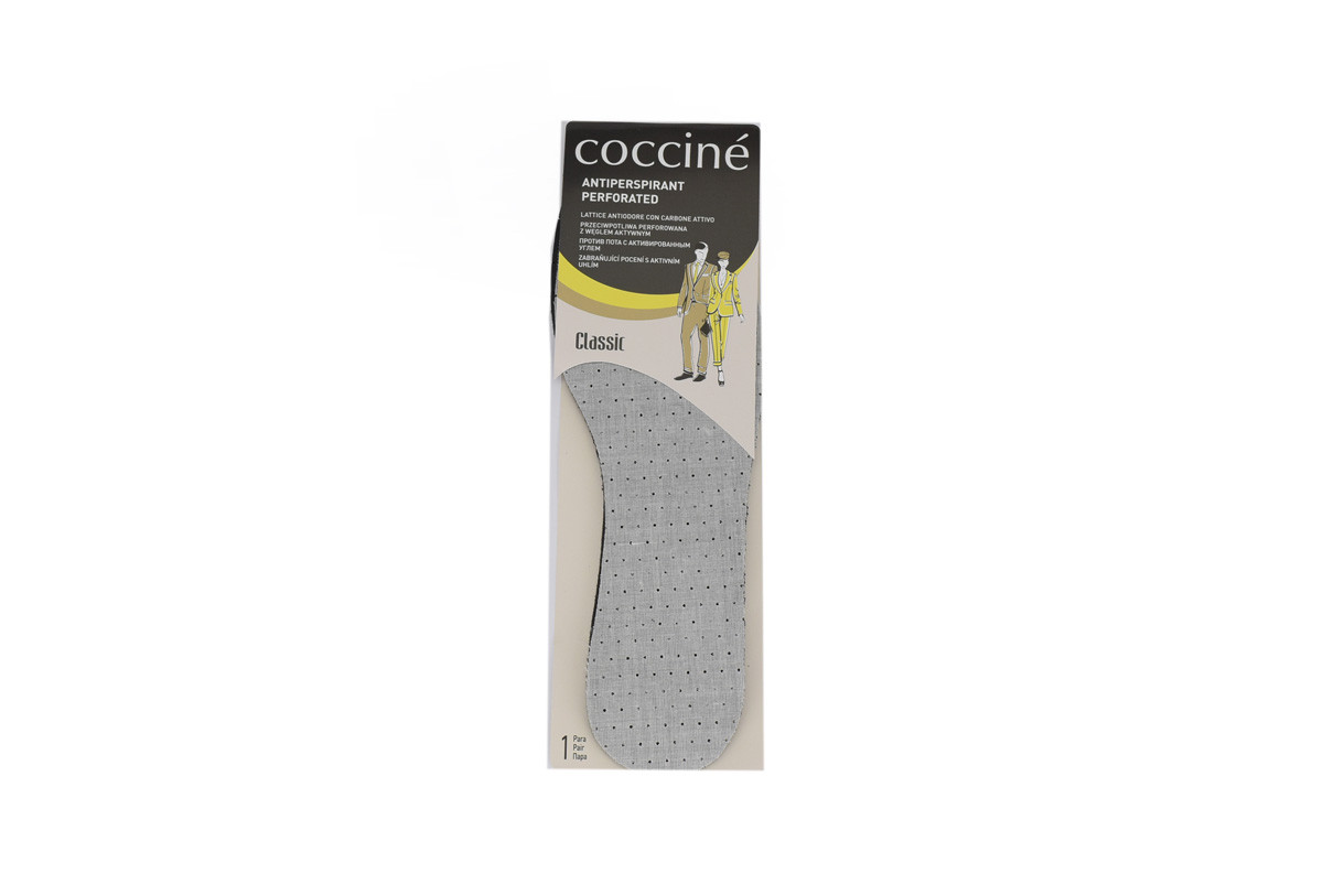 

Стельки антибактериальные вырезные Coccine ANTIPERSPIRANT PERFORATED 665/17/99