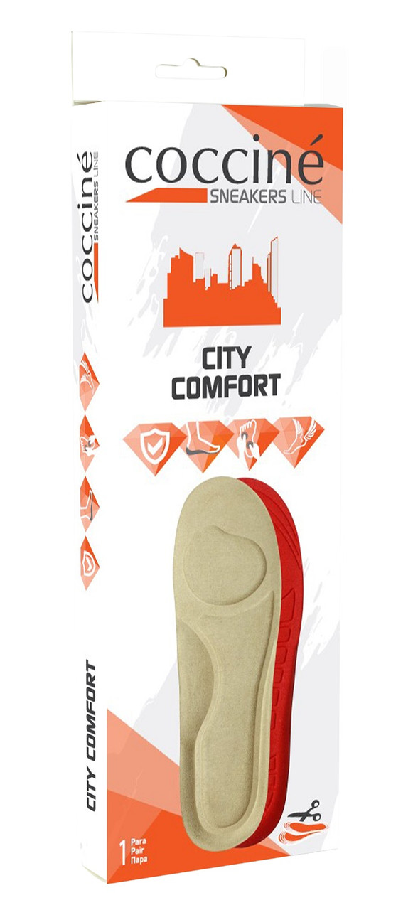 

Стельки анатомическая вырезная Coccine CITY COMFORT MEMORY-пена размер 35-39 6657/261/35/39
