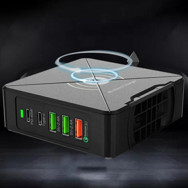 

Стационарное зарядное устройство для мобильной техники PowerStation PD-75W MIX Чёрный (PD-75W)