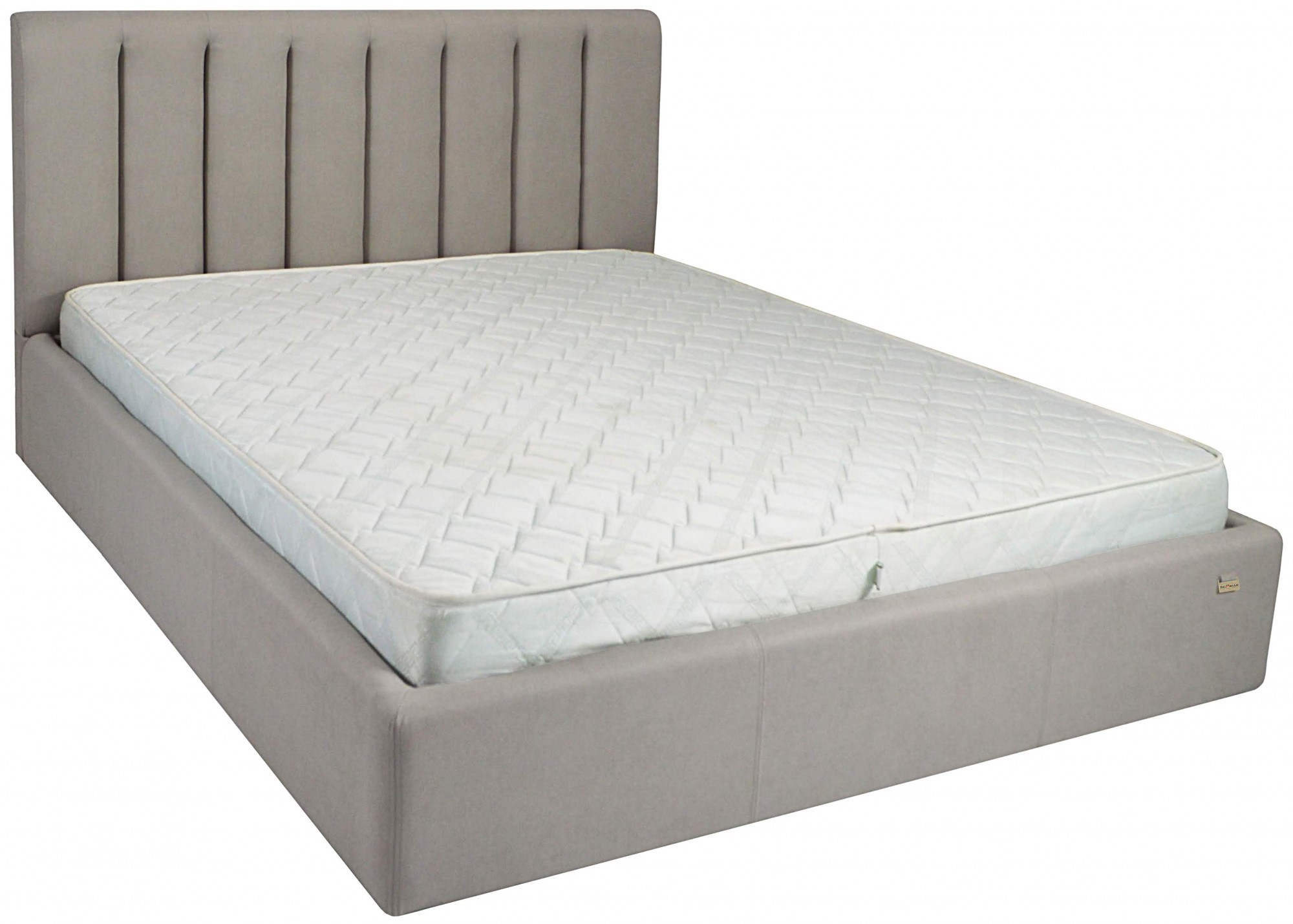 

Кровать Sanam Comfort 120 х 190 см Fibril 06 С подъемным механизмом и нишей для белья Серая