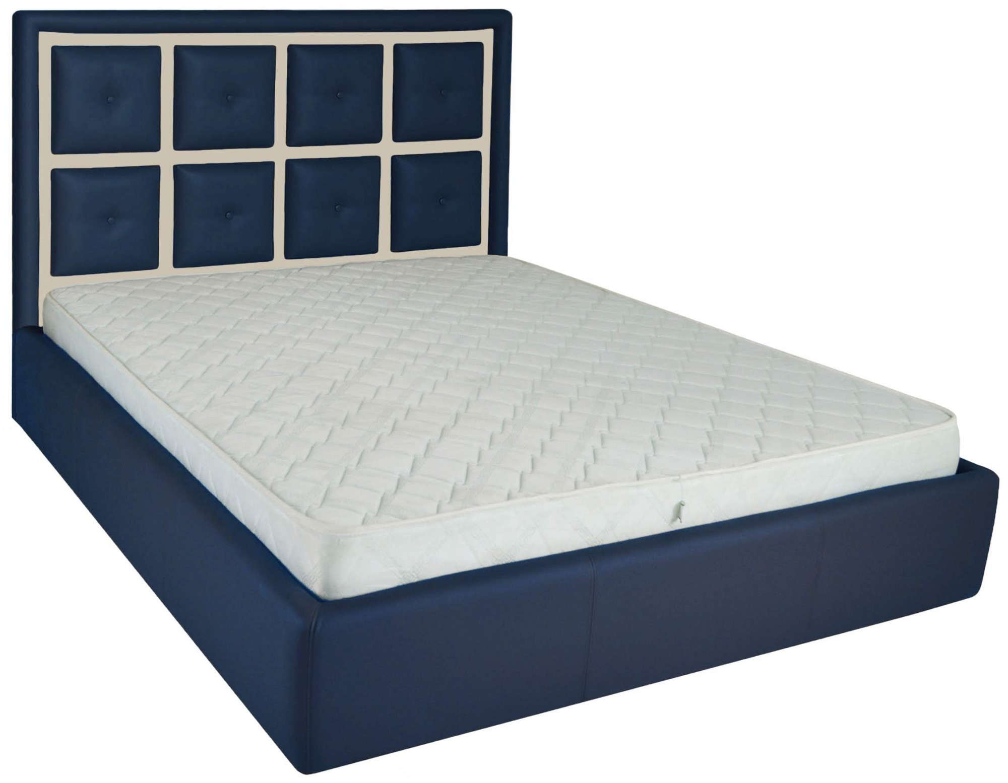 

Кровать Windsor Standart 140 х 190 см Fly 2227/2207 Синяя+Бежевая