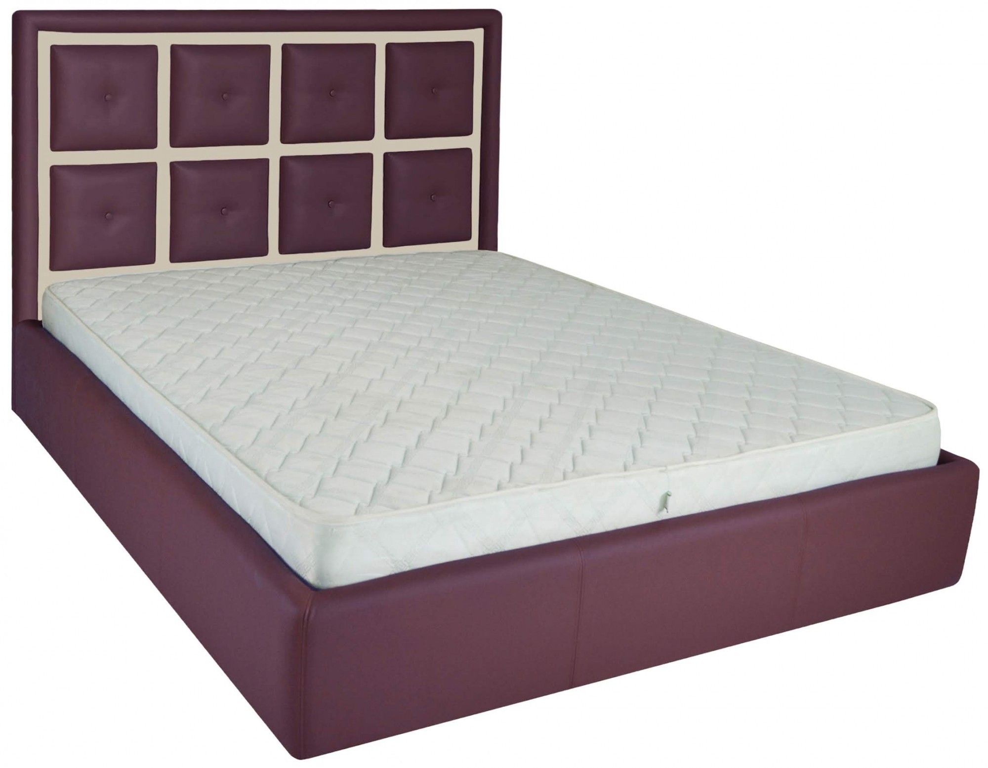 

Кровать Двуспальная Windsor Comfort 160 х 200 см Fly 2216/2207 С подъемным механизмом и нишей для белья Фиолетовая+Бежевая