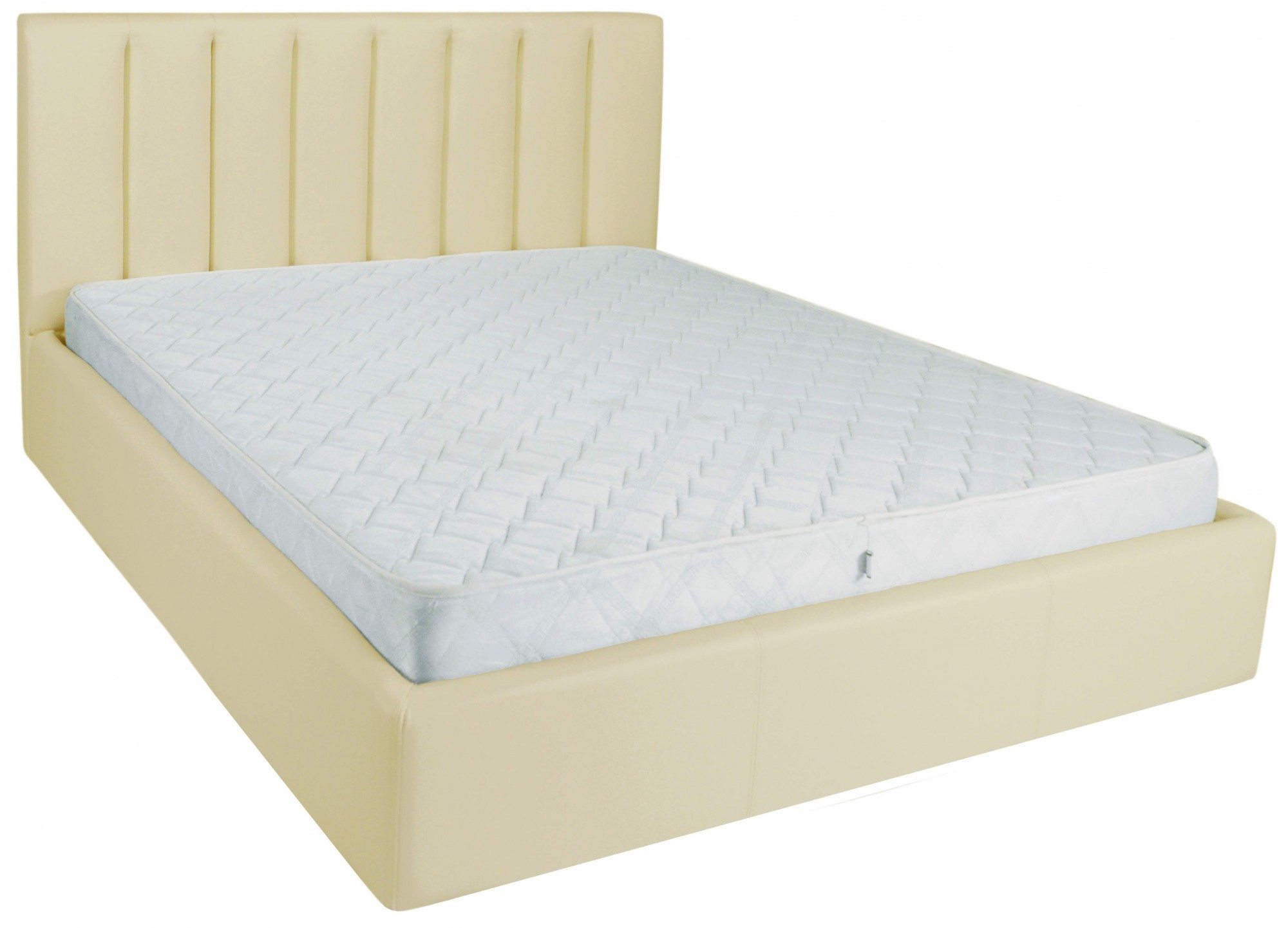 

Кровать Двуспальная Sanam Comfort 180 х 200 см Fly 2207 A1 С подъемным механизмом и нишей для белья Бежевая