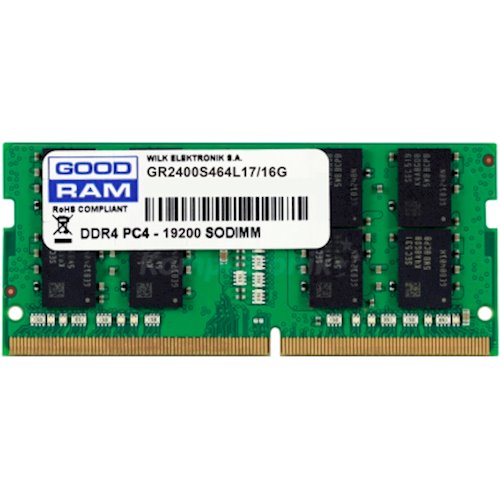 

Модуль памяти GOODRAM DDR4 16Gb 2400Mhz БЛИСТЕР (GR2400S464L17/16G)