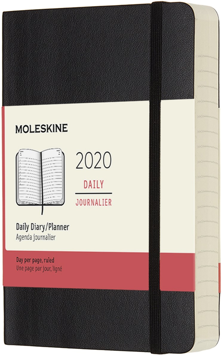 

Ежедневник Moleskine 2020 9 х 14 см 400 страниц Чёрный Мягкая обложка (8058647628776)