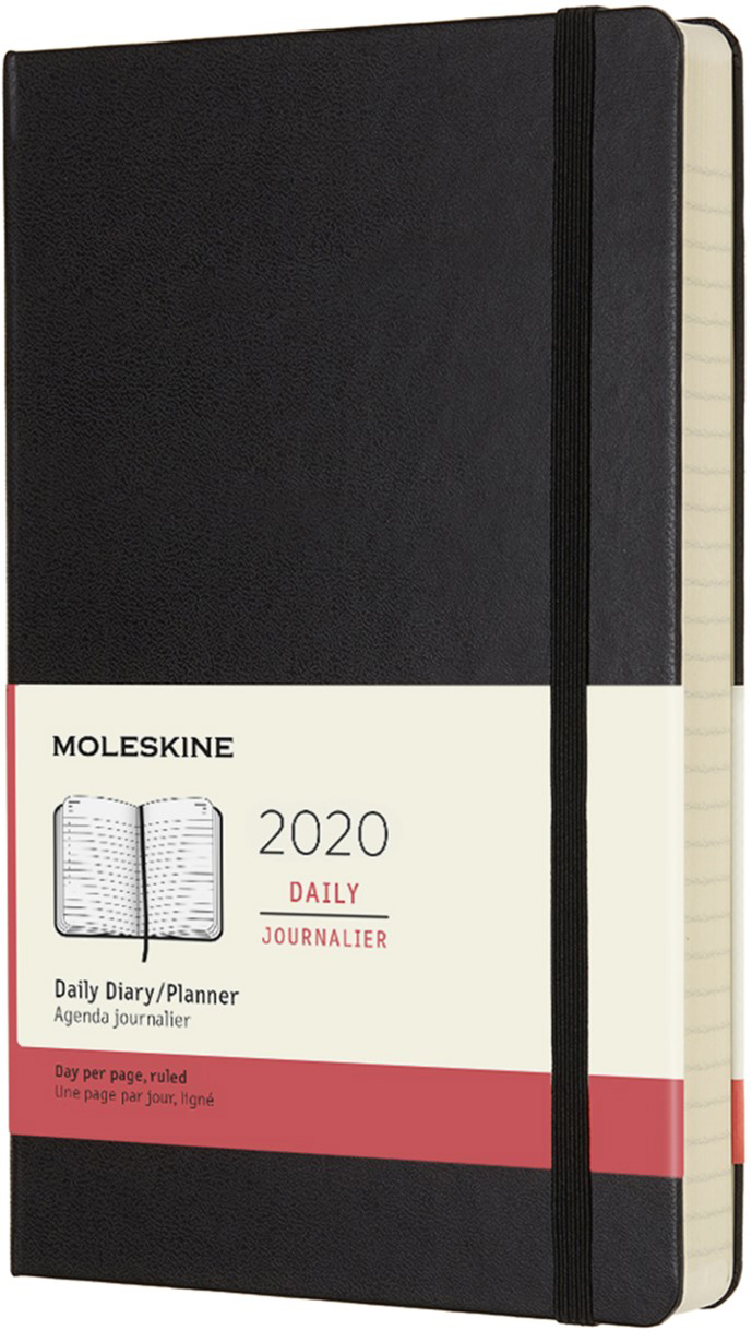 

Ежедневник Moleskine 2020 13 х 21 см 400 страниц Чёрный (8058647628721)