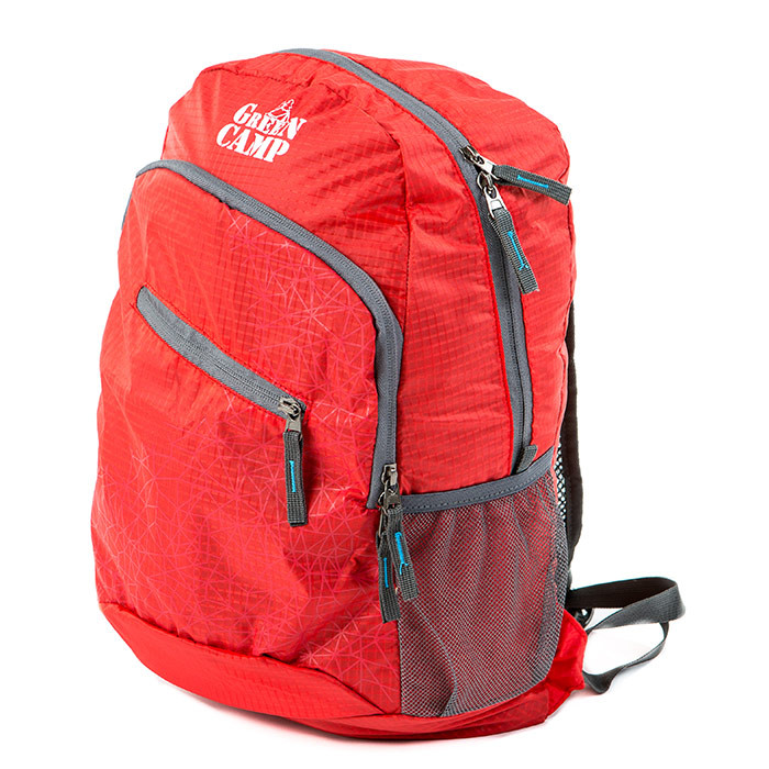 

Рюкзак туристический (вело) складывающийся GreenCamp red GC28456