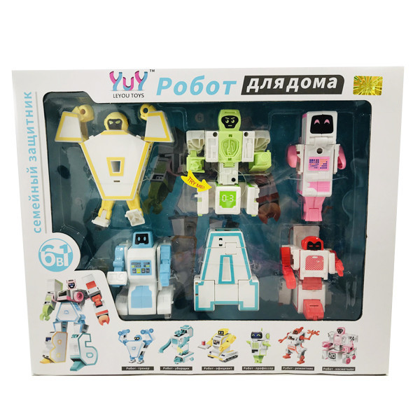 

Детский алфавит-трансформер YuY Робот для дома 6 в 1 (K11703)