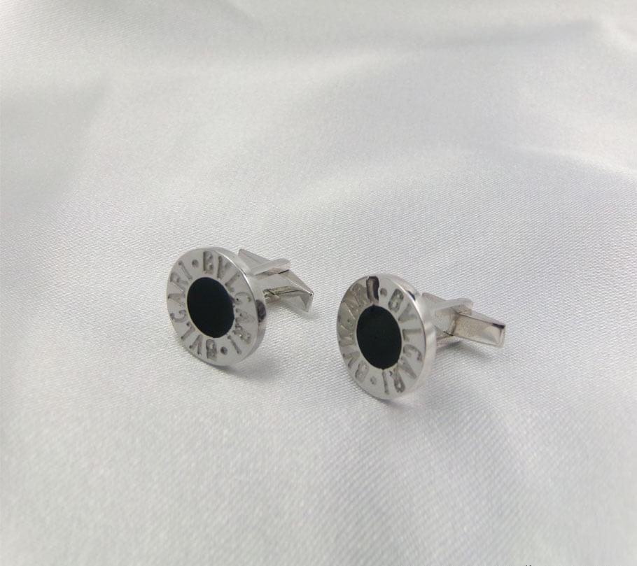 

Запонки Булгари Maxi Silver 5670