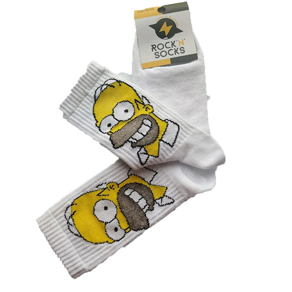 

Носки мужские Rock'n'socks Гомер Симпсон One size белые