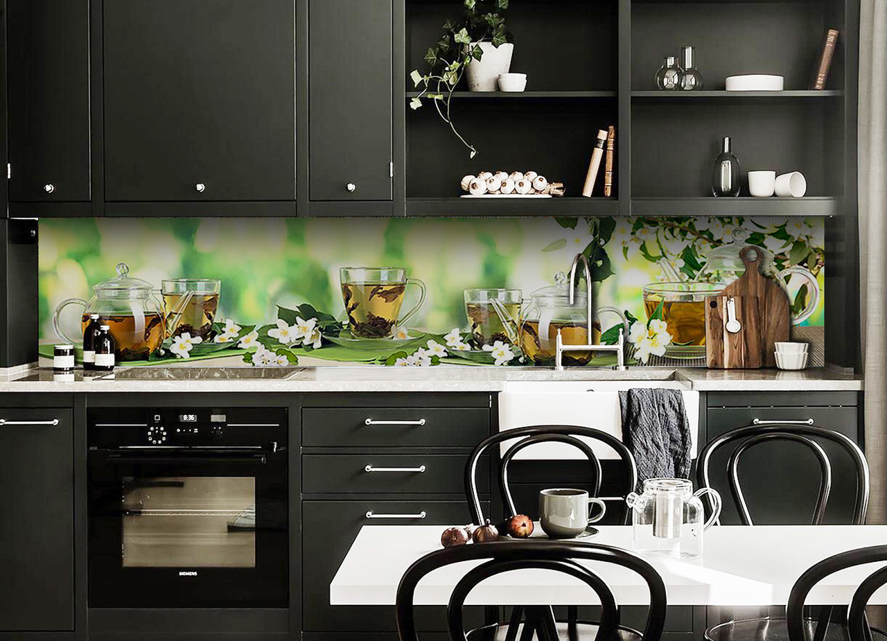 

Скинали на кухню Zatarga «Жасмин» 600х3000 мм виниловая 3Д наклейка кухонный фартук самоклеящаяся Z180446/2