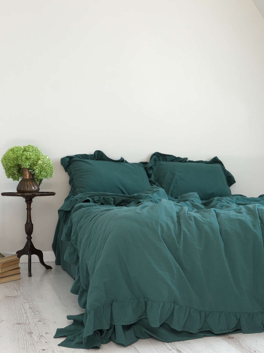 

Комплект постельного белья Limasso Dark Green Exclusive 160х220x2