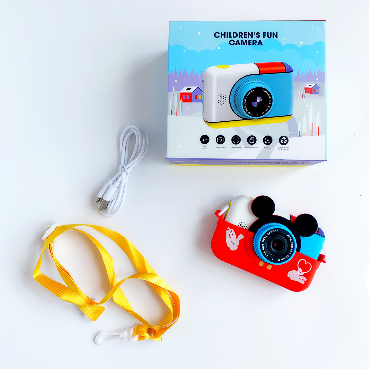 

Детская цифровая камера Children's Fun Dual Camera красный ab82909