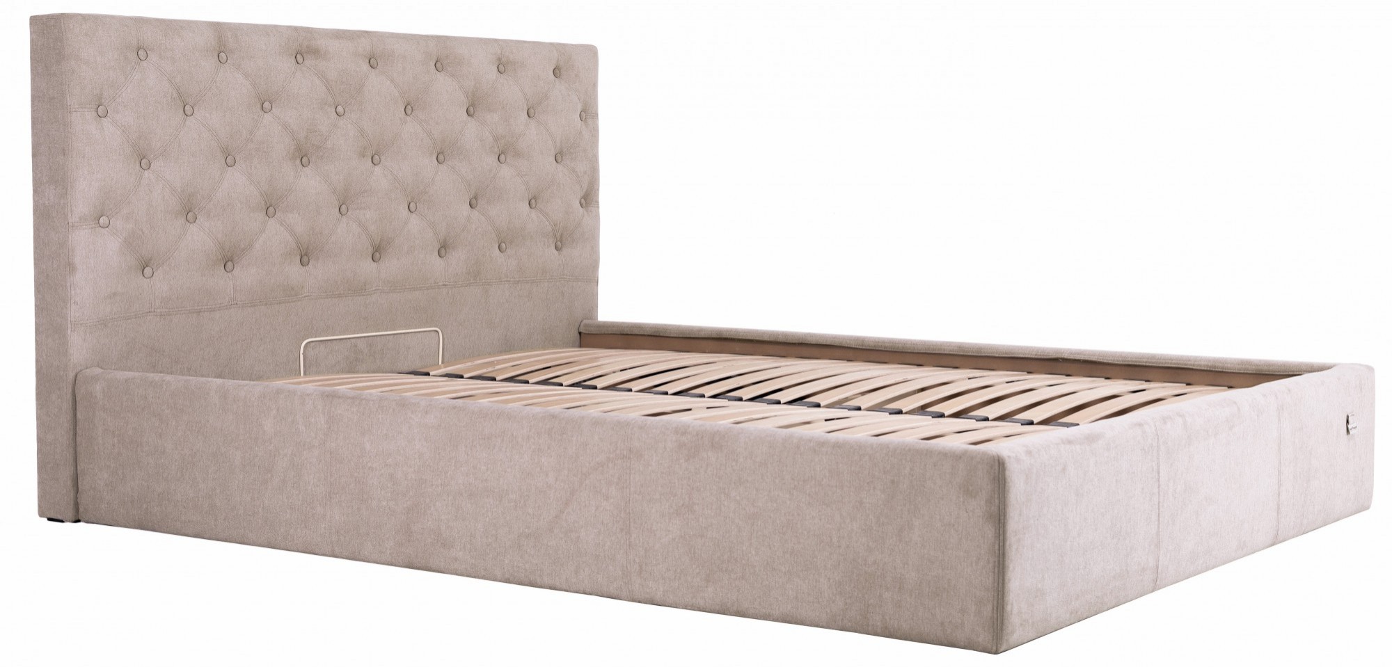 

Кровать Coventry Comfort 140 х 200 см Мисти Mocco С подъемным механизмом и нишей для белья Серая