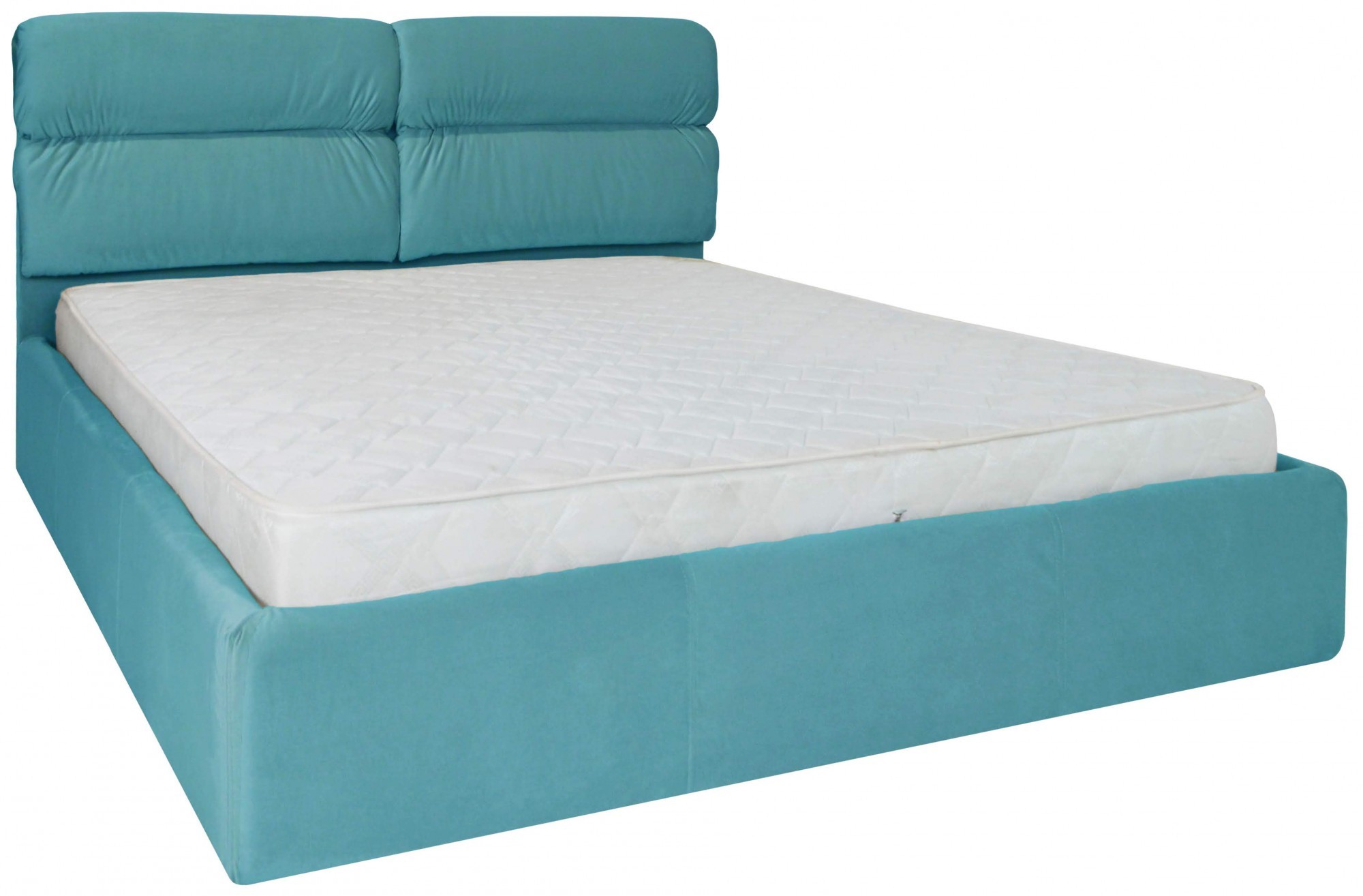 

Кровать Oxford Comfort 140 х 190 см Missoni 014 С подъемным механизмом и нишей для белья Голубая