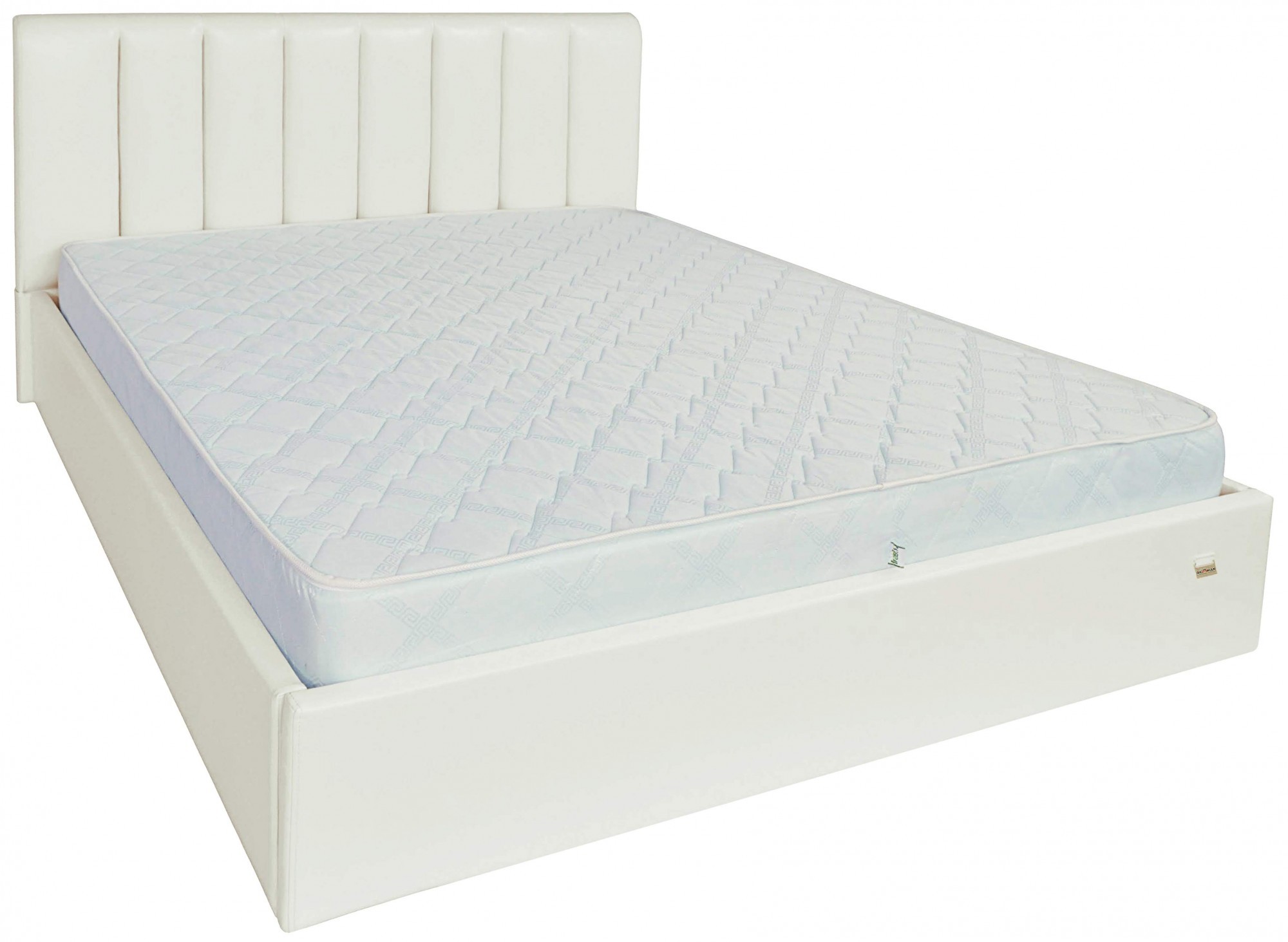 

Кровать Sanam Comfort 120 х 200 см Лаки White С подъемным механизмом и нишей для белья Белая