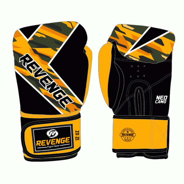 

Перчатки для бокса Revenge EV-10-1212/ PU-6унц-(чорно-жовті) (F00230984)