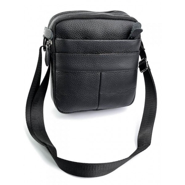 

Сумка кожаная мужская BagMan №1821 Black