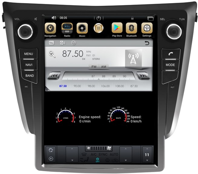 

Автомагнітола штатна Gazer CM7012-J11 для Nissan Qashqai, X-Trail 2013-2016