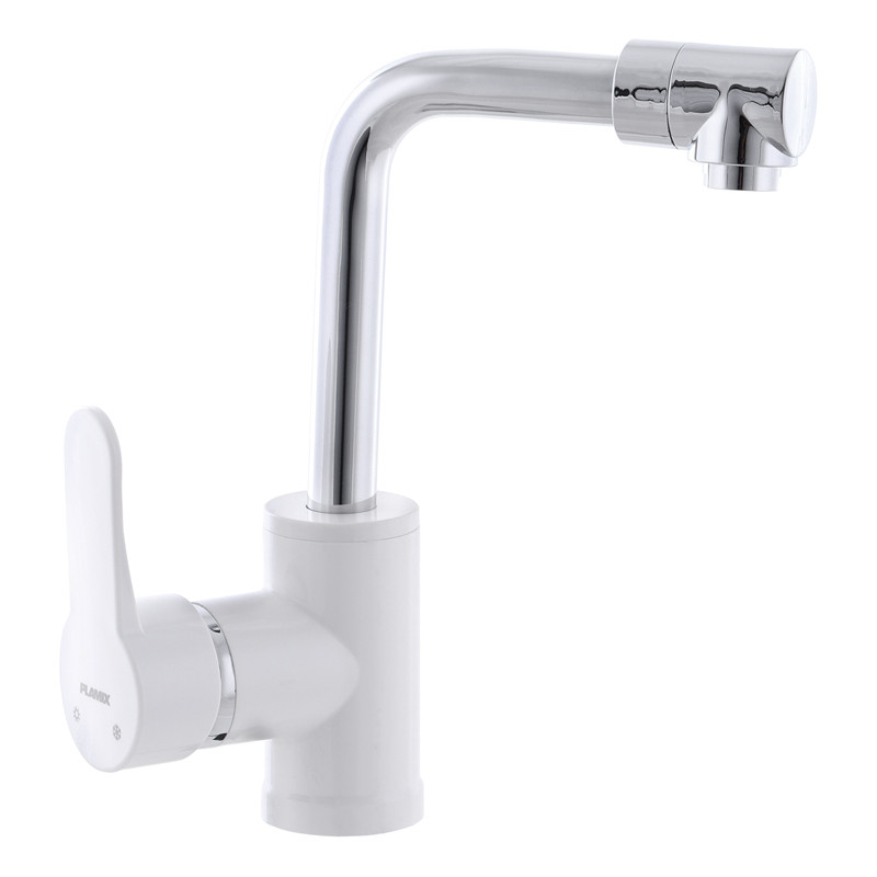 

Смеситель для кухни Mario-001 White PM0556 PLAMIX Белый (1264614446)