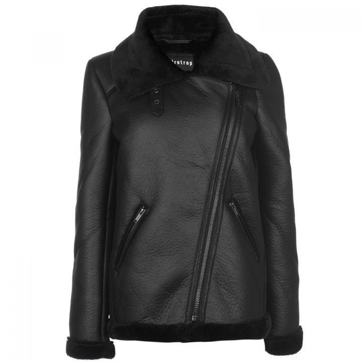 Firetrap zipped sale aviator jacket