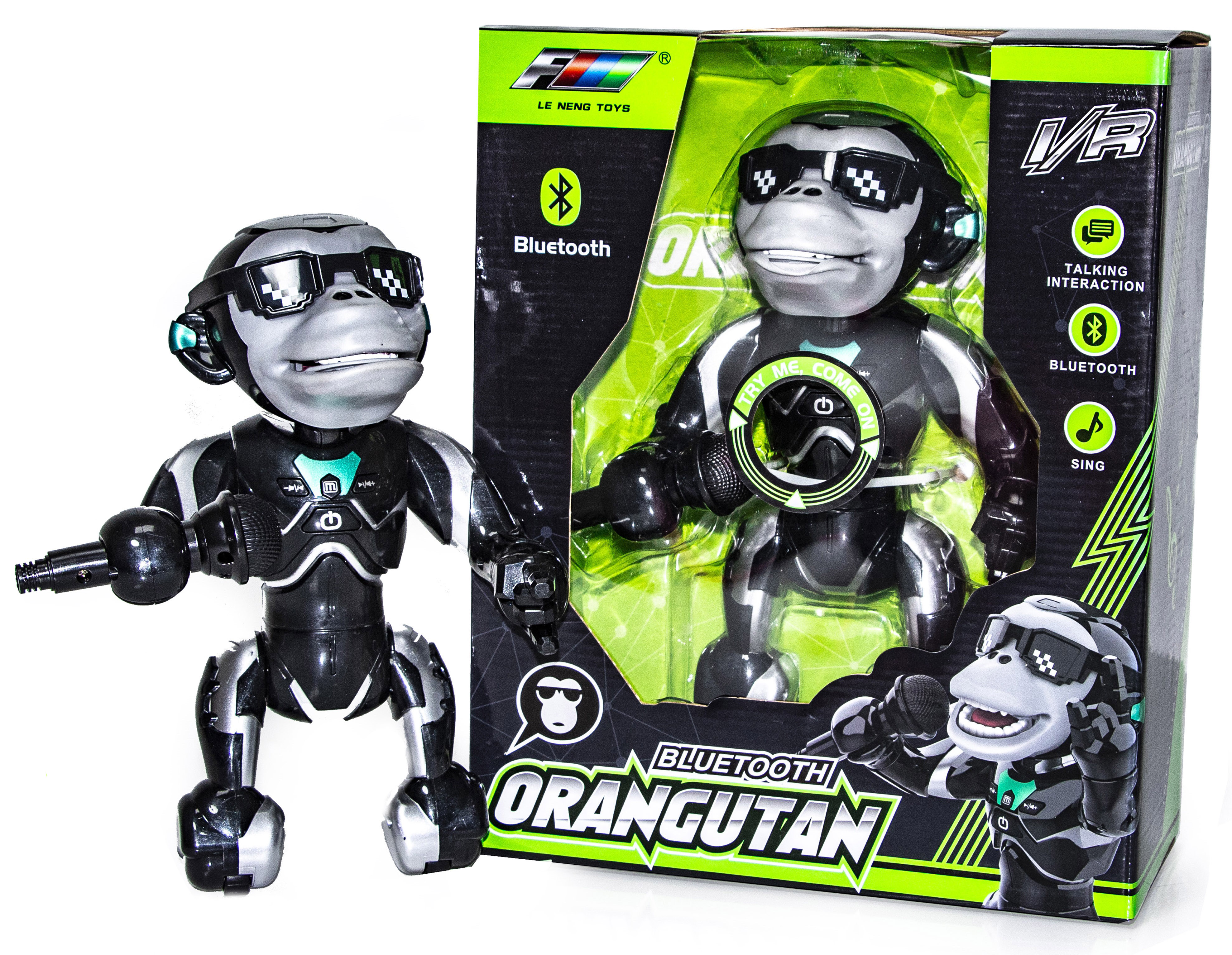

Интерактивная игрушка "Орангутан" LE NENG TOYS 26 см Черный 000144391