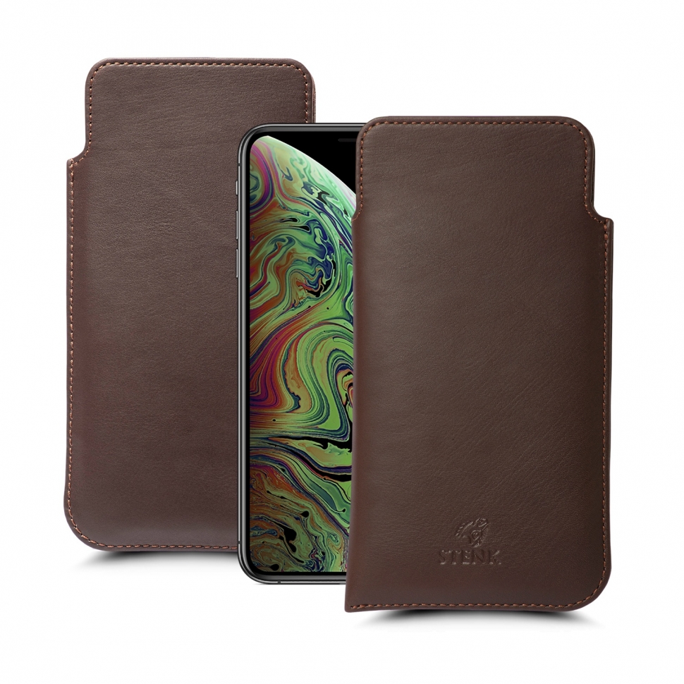 

Футляр Stenk Elegance для Apple iPhone Xs Max Коричневый