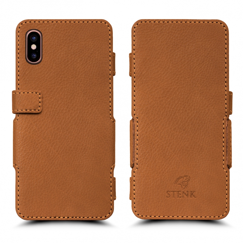 

Чехол книжка Stenk Prime для Apple iPhone Xs Max Camel