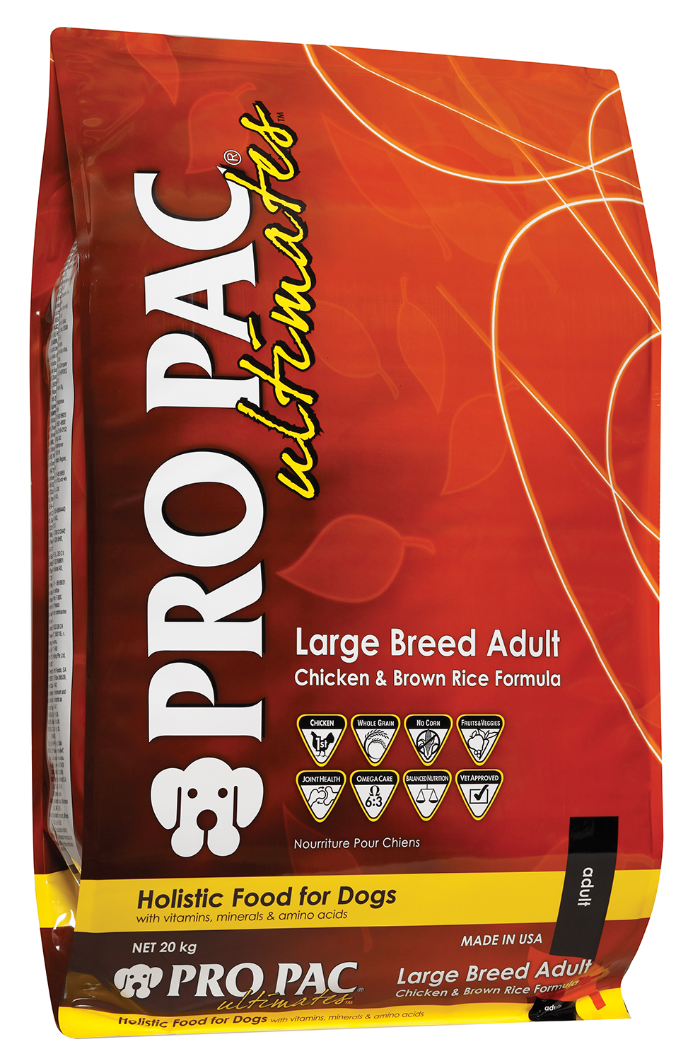 

Сухой корм Pro Pac Dog Large Breed Adult Chicken & Brown Rice Formula для взрослых собак крупных пород курица и рис 20 кг