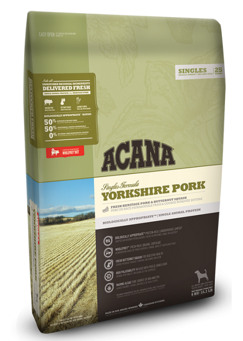 

Сухой корм ACANA Акана Yorkshire Pork для собак всех пород и возрастов свинина 6 кг