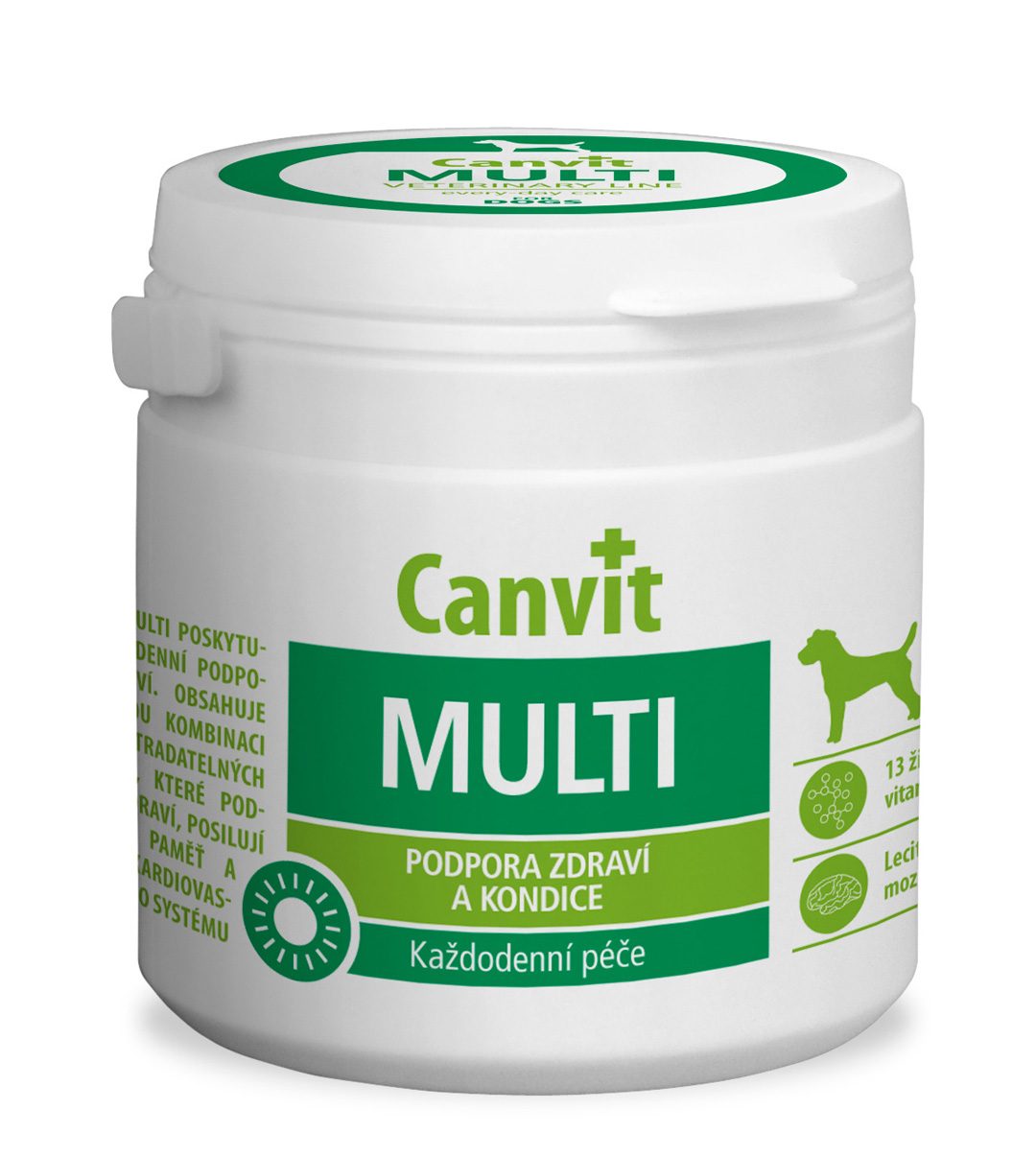 

Пищевая добавка Canvit Multi Канвит Мульти витаминная кормовая добавка для собак 100 табл