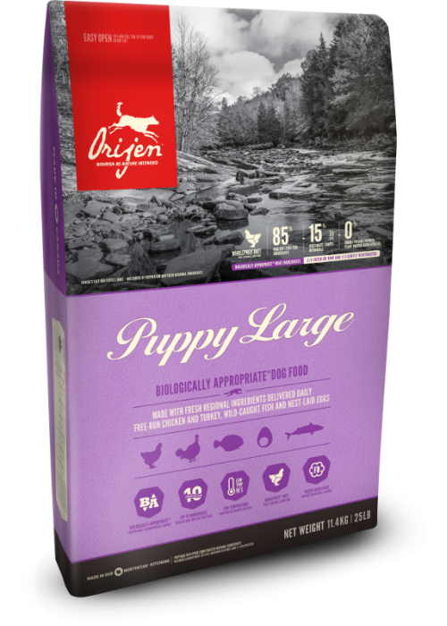

Сухой корм Orijen Puppy Large 38/16 для щенков крупных пород 11.4 кг
