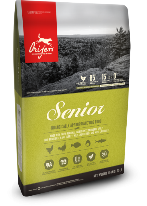 

Сухой корм Orijen Senior 38/15 для пожилых собак всех пород 11.4 кг