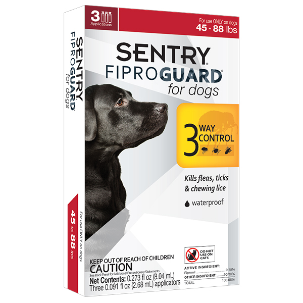 

Капли Sentry Fiproguard Фипрогард от блох клещей и вшей для собак 20-40 кг