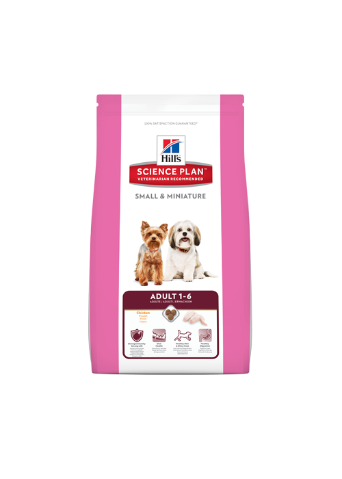 

Сухой корм Hill's Хилс Adult Small and Miniature для взрослых собак мелких и миниатюрных пород курица и индейка 1.5 кг