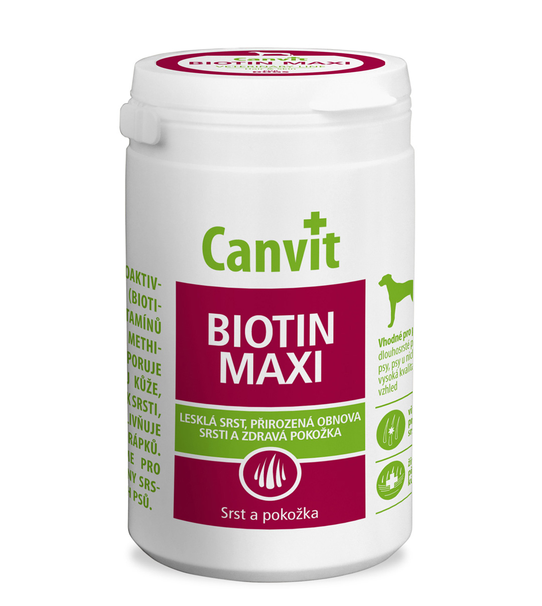 

Пищевая добавка Canvit Biotin Maxi кормовая добавка для шерсти крупных собак 230 табл