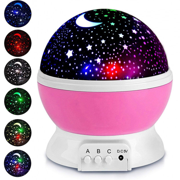 

Детский ночник звездного неба Star Master Dream Rotating Pink (RD338Pn)