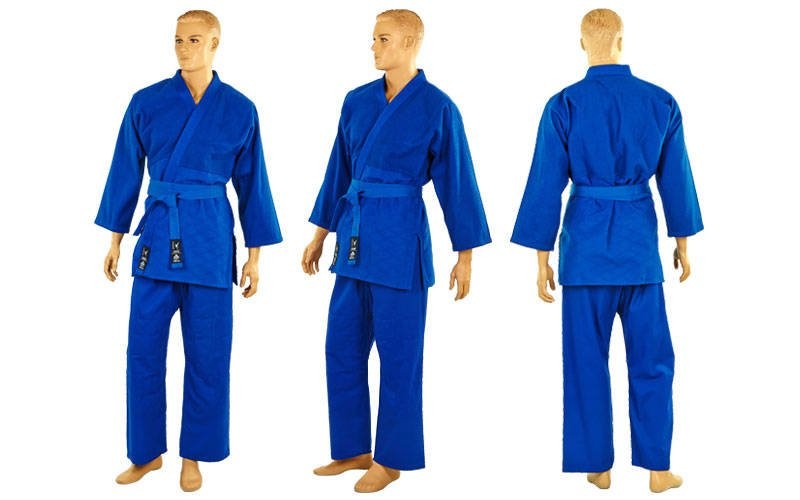

Кимоно для дзюдо Matsa MA-0015 синее рост 150 см