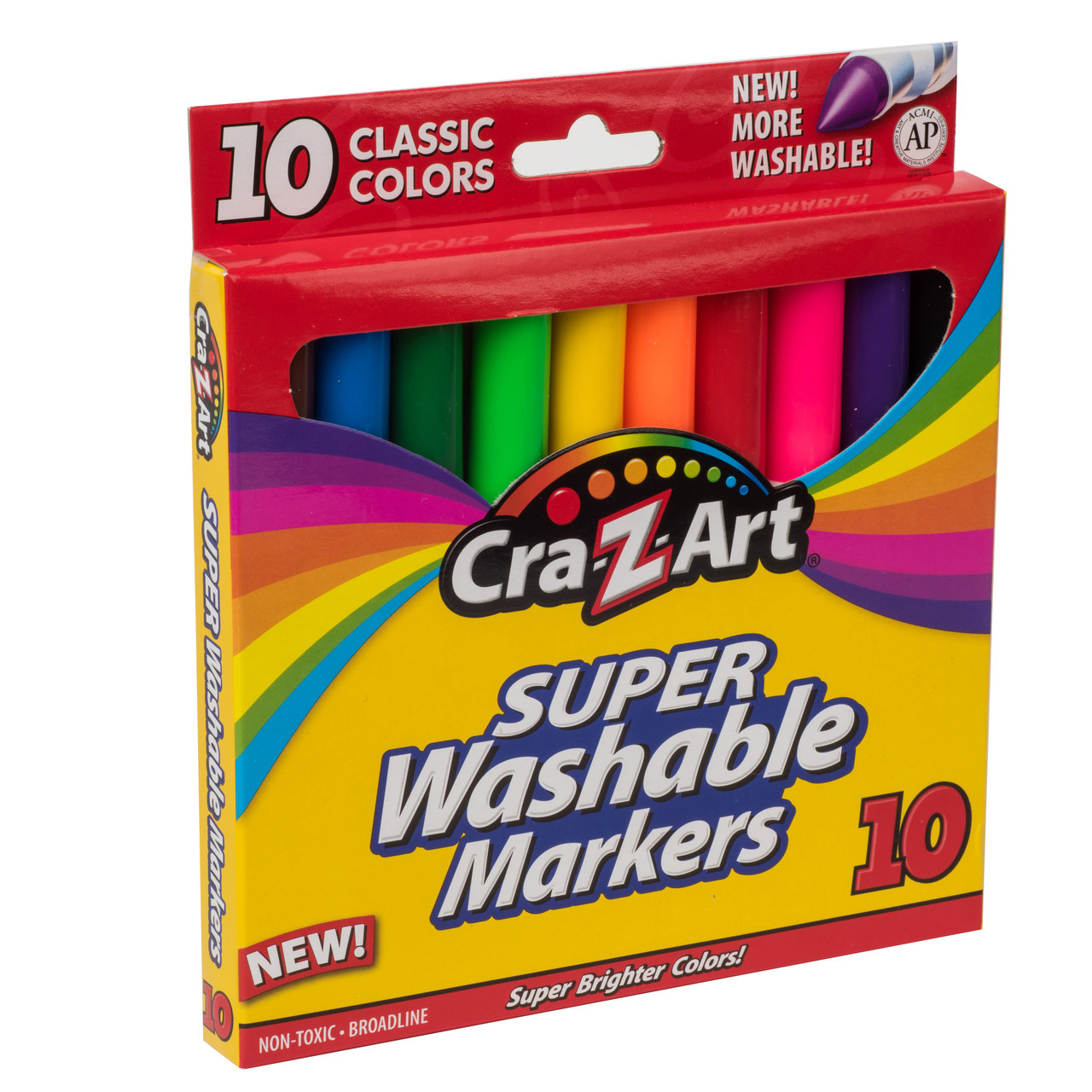 

Фломастеры Cra-Z-Art Смываемые Super Washable Markers 10 шт GEB009367A18