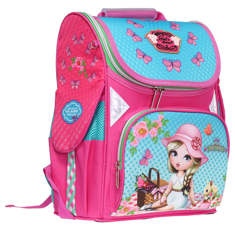 

Ранец Class Girl's Dreams 34 х 27 х 14 см 12.5 л Розовый/Голубой (9922/8591662992205)