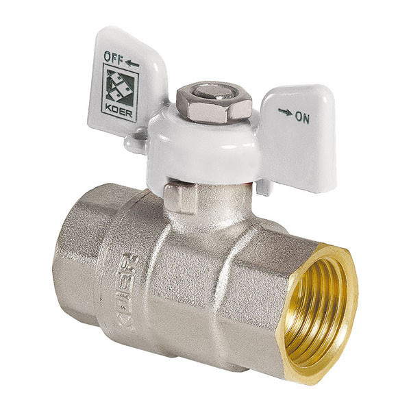 

Кран шаровый 3/4" ГГБ KR.217.W белый KR0179 Koer Белый (KR0179)