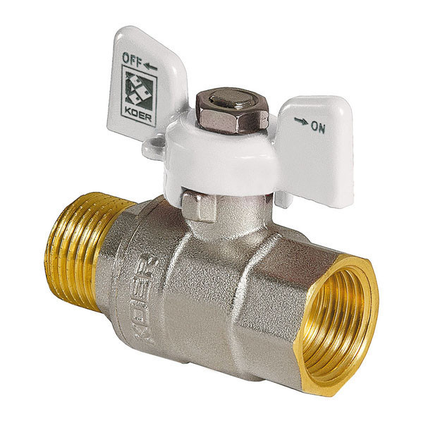 

Кран шаровый 3/4" ГШБ KR.218.W белый KR0183 Koer Белый (KR0183)