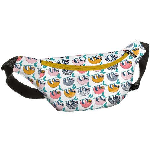 

Сумка на пояс бананка Bumbag Presentville Ленивцы 27х16 см