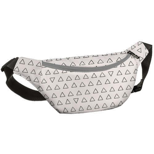 

Сумка на пояс бананка Bumbag Presentville Треугольники 27х16 см