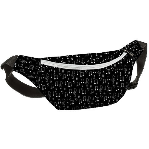 

Сумка на пояс бананка Bumbag Presentville Музыка, ноты 27х16 см