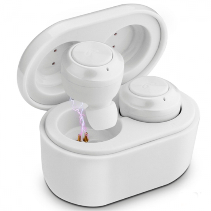 

Беспроводные стерео наушники Air Twins A6 TWS Bluetooth + бокс Белые